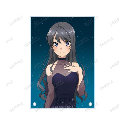 『青春ブタ野郎はおでかけシスターの夢を見ない』描き下ろしイラスト 桜島麻衣 星空ドレスver. A5アクリルパネル【202509再販】